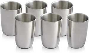 Wide Flared Rim Stainless Steel Glass Conical Water Tumbler Unique Shape Metal Lassi Cup Ice Cream Juice Drinking Glassware - Product Image 5