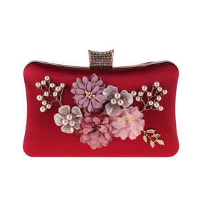 Bolso de Mano Tipo Clutch de Resina Epoxi Impermeable Ocean Mist Fashion, con Diamantes y Flores, Cierre Magnético, 7 Pulgadas, Capacidad de 500 ml - Product Image 5