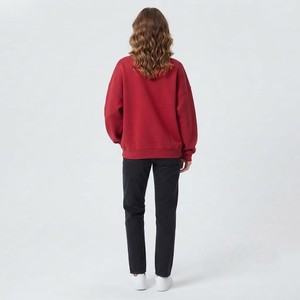HAWK EYE SPORTS Sudadera con Capucha de Algodón 100% para Mujer, Estilo Urbano, Otoño/Invierno, Color Sólido, Hombros Caídos, Transpirable, Antiencogimiento - Product Image 5