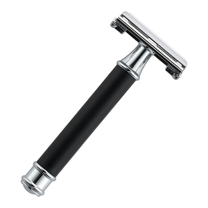 Maquinilla de afeitar de doble filo premium, maquinilla de seguridad de alta resistencia para un afeitado suave de la barba, maquinilla de afeitar reutilizable de acero inoxidable - Product Image 2