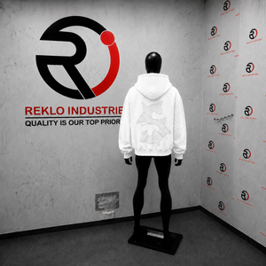 Felpa con Cappuccio Bianca di Alta Qualità con Grafica FAST MONEY, Moda Contemporanea, Felpa con Zip Goffrata, Streetwear Oversize da Uomo - Product Image 4