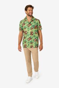 Chemise hawaïenne décontractée à manches courtes pour homme, imprimé tropical, boutonnée, légère et colorée, idéale pour les vacances d'été - Product Image 5