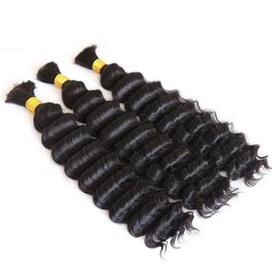Extensions de cheveux humains indiens Remy à ondulations profondes, noir naturel doux, 3 paquets - Product Image 2