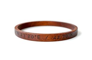 Bracelets en bois traditionnels, ensemble de bijoux en bois faits à la main, artisanat naturel - Product Image 2