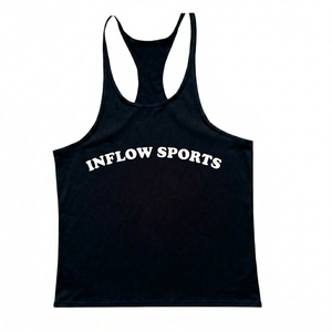 Sportswear Casual Men Fitness Workout Sleeveless Tank Tops Custom Logo 100% Comfortable Breathable Men <b>Singlet</b> Everyday Wear - Product Image 6