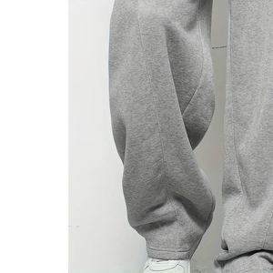 Pantalon de jogging cargo ample pour homme, multipoches, en molleton, streetwear, coton, logo personnalisé - Product Image 6