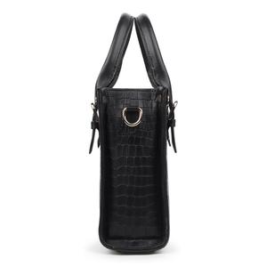 Sac fourre-tout en cuir véritable noir pour femme, sac à main de bureau tendance, artisanat du cuir - Product Image 3