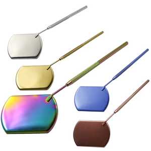 Espejo de Extensión de Pestañas Personalizado de Acero Inoxidable con Luz - Espejo Cosmético Portátil con Aumento de un Solo Lado - Product Image 4