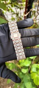 Relojes Vvs de Lujo con Incrustaciones de Diamantes, Reloj de Moissanita Negro de Alta Calidad que Pasa la Prueba del Diamante, Relojes Mecánicos Automáticos para Hombre - Product Image 4