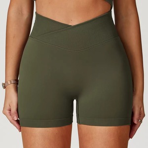 Shorts Deportivos de Cintura Alta para Mujer con Logotipo Personalizado al por Mayor – Shorts de Yoga y Gimnasio de Secado Rápido y Alto Impacto - Product Image 4