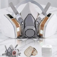 Masque de sécurité industriel de haute qualité, demi-masque en polycarbonate, protection respiratoire personnelle, anti-poussière, masque à gaz avec filtre remplaçable