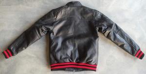 Chaqueta de cuero para niños, personalizable en color, talla y logotipo, estilo urbano, cuello alto, producto de alta calidad - Product Image 2