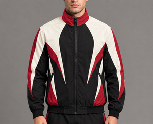 Chaqueta Deportiva con Capucha para Hombre, Cortavientos, con Bloques de Color, Corte Regular, Exterior de Poliéster, para Otoño - Product Image 6