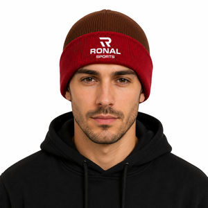 Bonnet personnalisé sur mesure, bonnet d'hiver tricoté, design personnalisé, broderie, couleur unie, unisexe, chaud et confortable - Product Image 3