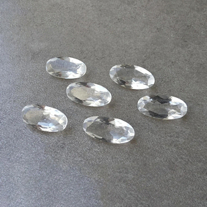 Cristal de quartz naturel AAA+ facetté, grande pierre précieuse ovale calibrée, pour la fabrication de bijoux - Product Image 3