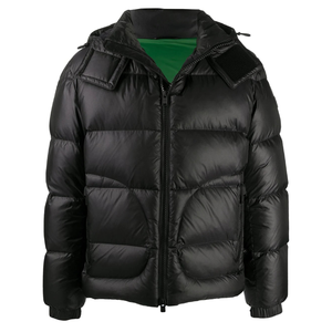 Custom Loose Fit Waterproof Breathable Plus Size Winter Warm Reversible Zipper Bubble Hooded Shiny Puffer Jacket - Product Image 3