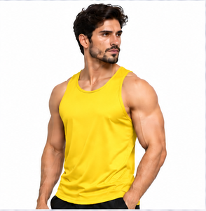Camiseta sin mangas de secado rápido para hombre, chaleco deportivo transpirable para gimnasio, camiseta sin mangas para fitness, culturismo, talla grande, logotipo personalizado OEM ODM H - Product Image 3
