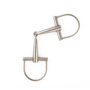 บิตแบบ D-Ring สำหรับม้า ทนทาน เหมาะสำหรับมืออาชีพ ใช้สำหรับฝึกซ้อมในคอกและฝึกขี่ม้า - Product Image 1