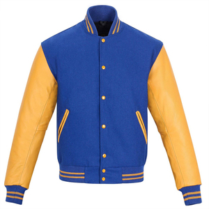 Veste universitaire en laine premium pour homme, logo personnalisé brodé, style vintage universitaire, coupe classique, streetwear, vêtements d'extérieur - Product Image 1