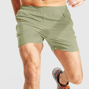 Shorts de sport d'été pour hommes, grande taille, logo personnalisé, non tissé, respirant, séchage rapide, haute qualité - Product Image 5