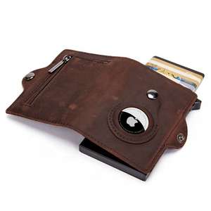 Cartera de Cuero Crazy Horse con Tecnología RFID, Tarjetero y Clip para Billetes Delgado - Product Image 4