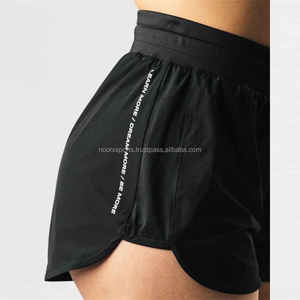 Short d'entraînement actif à taille haute pour femmes, séchage rapide, taille élastique, séchage rapide, pour femmes, logo personnalisé - Product Image 3