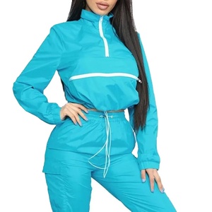 Women's <b>White</b> Black Solid Casual Hooded Short Sports Wear <b>Set</b> Long Sleeve Regular Fit Full Waterproof Fleece <b>2</b> <b>Piece</b> Outfit 100% - Product Image 6