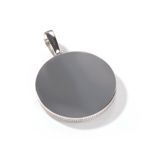 Pendentif rotatif personnalisé avec photo de 65 mm, pendentif rotatif en moissanite, pendentif rotatif glacé avec photo en argent 925 - Product Image 6