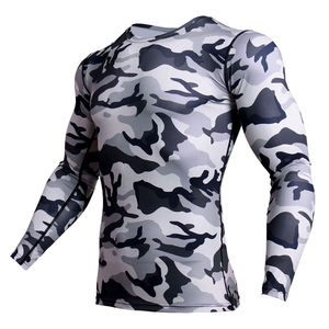 Camisetas de Compresión Premium para Dropshipping, Rashguards para Hombre, Ropa Deportiva al por Mayor para Hombre, Tops de Gimnasio con Estampado No Gi, Rashguards de Jiu-Jitsu - Product Image 3