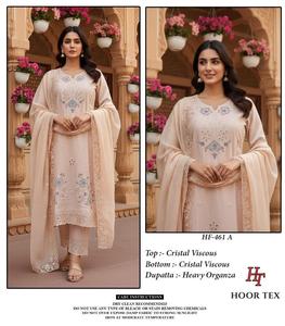 Conjunto de Top y Pantalón de Viscosa Cristal con Dupatta de Organza Pesada para un Shalwar Kameez Refinado para Diwali, Disponible en Tallas XL y XXL - Product Image 2