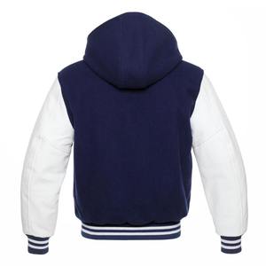 เสื้อแจ็คเก็ตวาร์ซิตี้ผ้าแคนวาสสีดำแบบกำหนดเอง 100% ผ้าฝ้าย สำหรับผู้ชายและผู้หญิง คุณภาพสูง คอตั้ง โลโก้ด้านหน้า มีฮู้ด สำหรับฤดูหนาว - Product Image 2