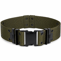 Ceinture tactique Molle pour homme de haute qualité, super résistante, à sangle unique, avec logo personnalisé, fabrication industrielle, robuste, thermolaquée, 32 œillets