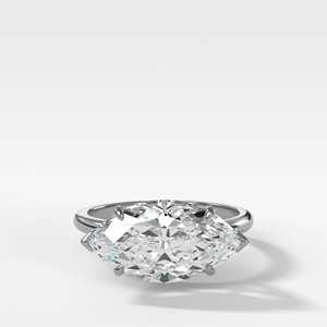 2 CT East West Marquise Lab Grown Diamond 10K 14K 18K Solid Gold 925 <b>Silver</b> <b>Solitaire</b> Engagement <b>Ring</b> Manufacturer Wholesale - Product Image 4