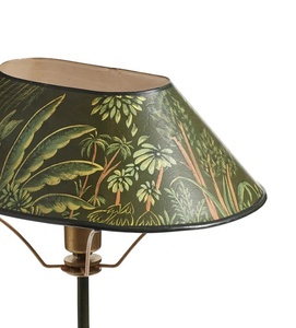 Botanical Canopy Metal Table <b>Lamp</b> with Nature Inspired Shade Premium Iron Construction Warm Ambient Lighting for Luxury Homes - Product Image 3