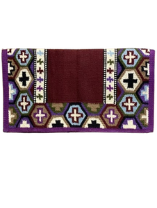 Manta de lana hecha a mano para silla de montar western, para vaqueros, caballos de rancho, equitación de sendero, espectáculos, entrenamiento y equitación. - Product Image 3