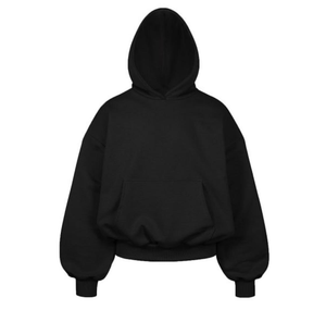 เสื้อฮู้ดดี้โอเวอร์ไซส์ผู้ชาย ผ้าฝ้าย 100% คุณภาพสูง สวมใส่สบาย สไตล์สตรีทแวร์ รับสกรีนโลโก้ ODM OEM - Product Image 2