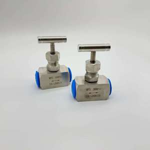 Vanne à aiguille manuelle avec levier, raccords NPT 1/2, 3/4, 1 pouce, haute température, résistante à la corrosion (huile, acide, eau), application générale - Product Image 1