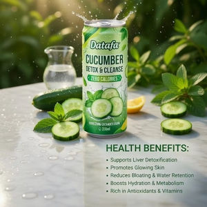 Boisson détox 500ml en canette, 100% jus de concombre, fabriqué au Vietnam, OEM/ODM - Product Image 5