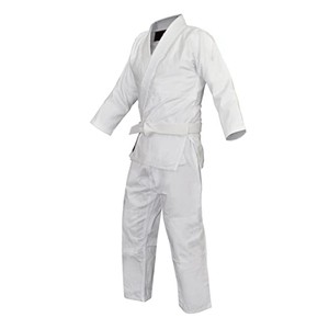 Uniformes de Judo de Artes Marciales Hechos de Algodón de Alta Durabilidad en Color Liso, Conjuntos de Chaqueta y Pantalones - Product Image 5