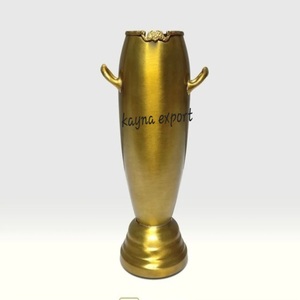 Gold Metal Woven <b>Ginger</b> <b>Jar</b> Vase Set Modern Geometric Home Decor Indoor Living Room Tabletop Decor Durable Design - Product Image 5