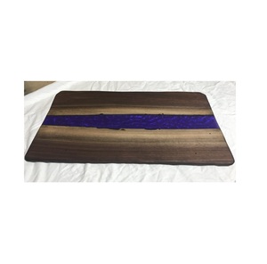 Bandeja de Almacenamiento de Alimentos de Resina y Madera Moderna de Lujo, Hecha a Mano, para Desayuno, Hotel, Cocina, Vajilla, Acabado Premium - Product Image 4
