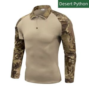 เสื้อเชิ้ตแขนยาวผู้ชายแบบยุทธวิธี ผ้า CP ยืดหยุ่น ระบายอากาศได้ดี แห้งเร็ว เหมาะสำหรับเดินป่า ล่าสัตว์ ฝึกซ้อม และกีฬากลางแจ้ง - Product Image 2
