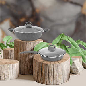 Juego de utensilios de cocina de aluminio antiadherente Primestone Collection de 2 uds para cocina familiar - Product Image 1