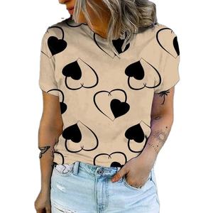 Customized Tshirt Women Harajuku <b>Aesthetic</b> <b>Top</b> Graphic Letterpress Printing Women Tee Shirt - Product Image 3