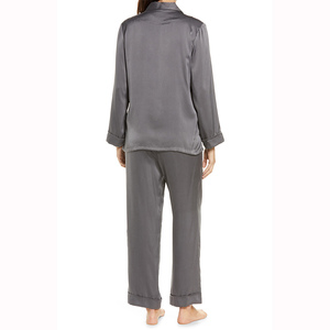 Conjunto de Pijamas de Seda para Mujer al por Mayor, Personalizable, 100% Algodón, Transpirable, de Secado Rápido, con Opción de Logotipo Frontal - Product Image 3