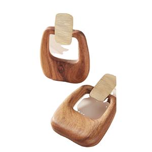 Boucles d'oreilles en bois naturel, nouveau Design fait à la main, meilleure qualité, ronde, Sublimation, boucles d'oreilles pour femme, mode - Product Image 6