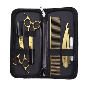 Ciseaux de barbier à effiler en acier inoxydable, ciseaux à effiler manuels, instrument de précision, ciseaux de barbier à effiler Pakistan - Product Image 1