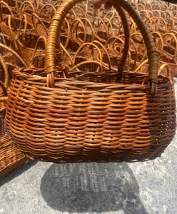 OEM Natural Woven Rattan Crossbody Bag Vintage Round Straw <b>Handbag</b> Exporter Vietnam Manufacturer - Product Image 6