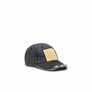 Gorra de Mezclilla Desgastada con Parche en Contraste, Visera Desgastada, Unisex, Ajustada, de 6 Paneles, Estilo Casual de Primavera/Verano - Product Image 4