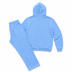 Custom Premium Fleece Hoodie Sweatsuit <b>Set</b> Relaxed Fit Matching Jogger Tracksuit Pullover Street Fashion OEM Wholesale Apparel - Product Image 2